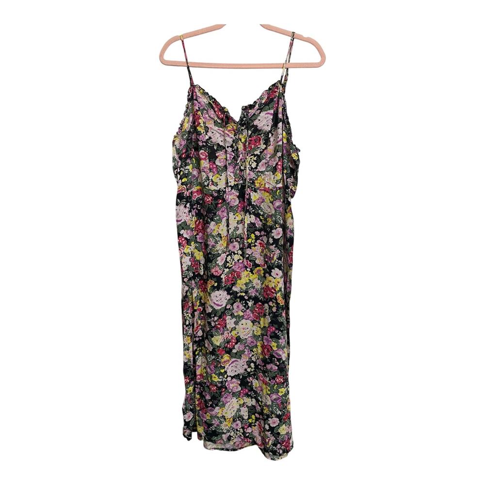 Wild Fable Women Floral Rayon Slip Dress Spaghetti Strap Size XL